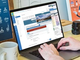 Laptop with DesignPLUS displayed