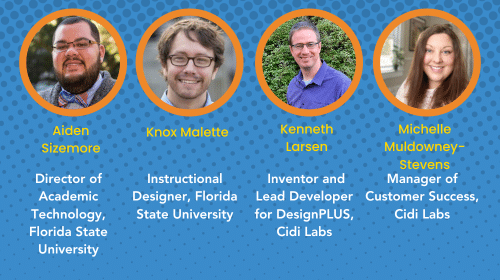 Aiden Sizemore, Know Mallette from FSU join Kenneth Larsen and Michelle Muldowney- Stevens for this webinar.