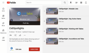 Cidi Spotlights Youtube playlist